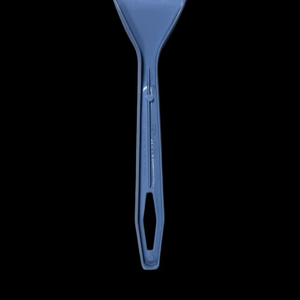 Vintage King-Kraft Blue Slotted Spatula 1960s USA Made‎ Retro Plastic Kitchen